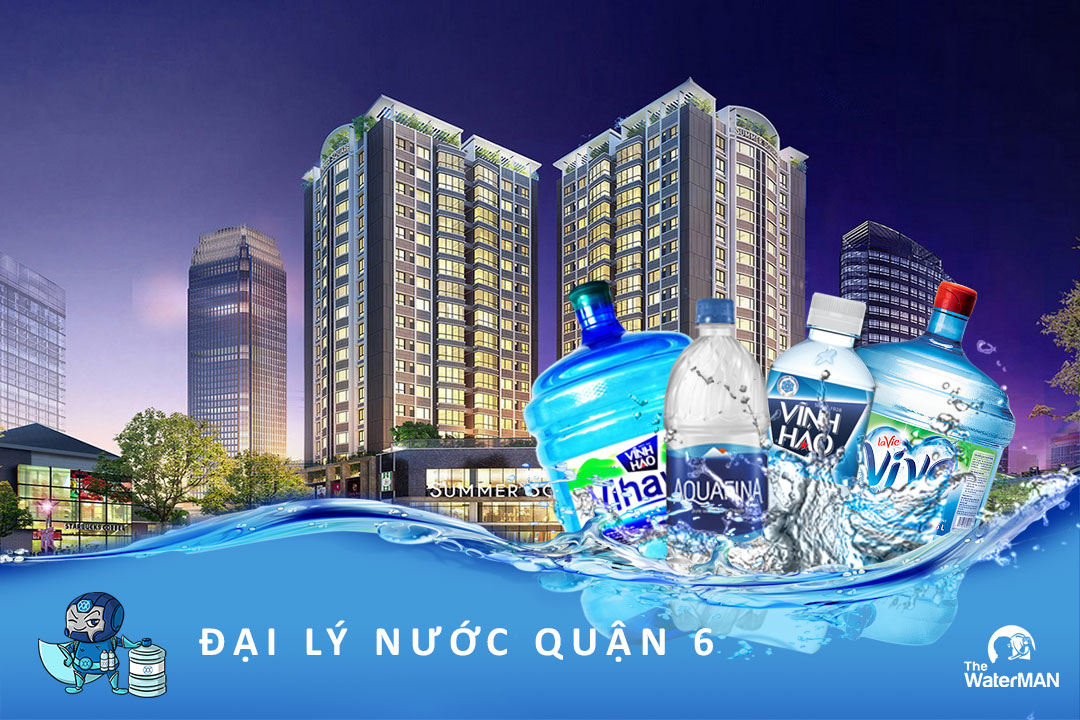 Đại lý giao nước uống đóng bình, đóng chai ở Quận 6