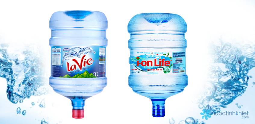 Nước khoáng Lavie và nước kiềm Ion Life