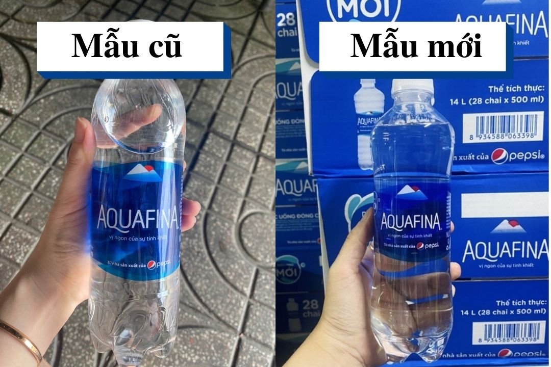 Aquafina cũ và mới