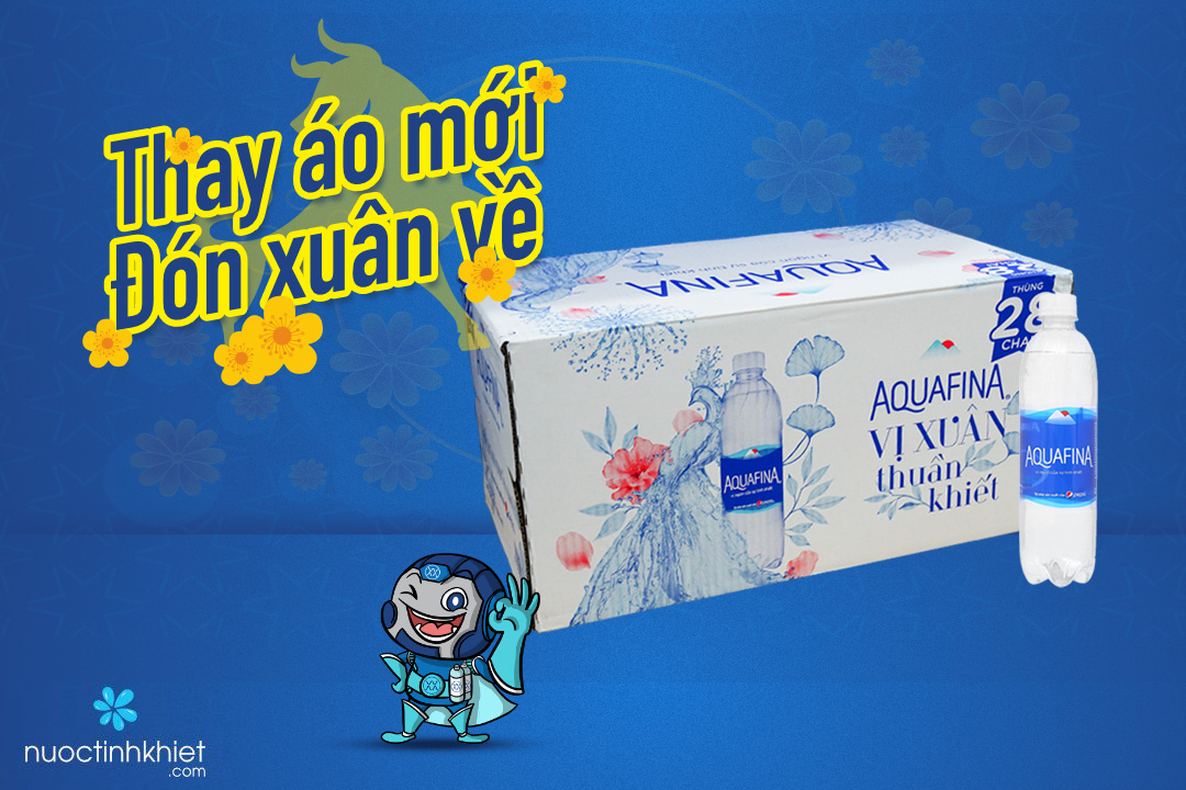 Thùng nước tinh khiết Aquafina 500ml