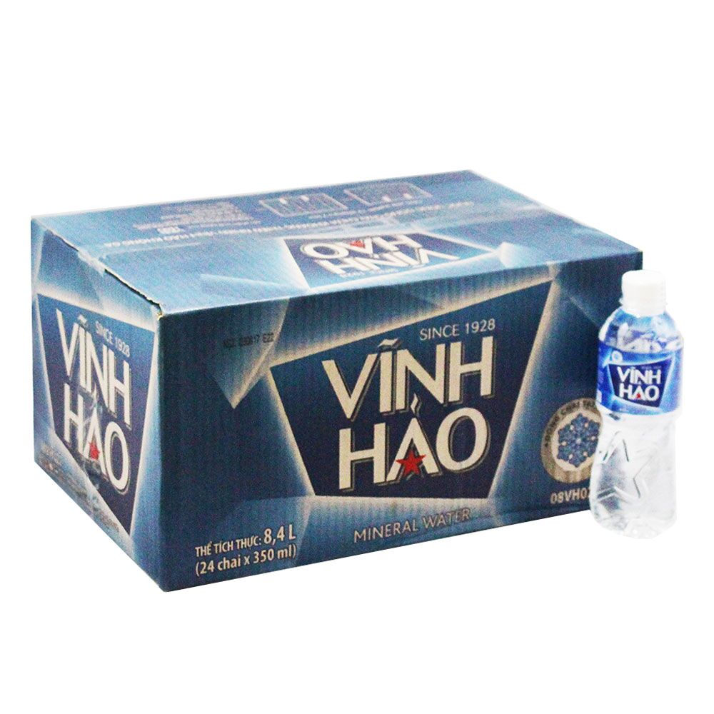 Thùng nước Vĩnh Hảo chai 350ml